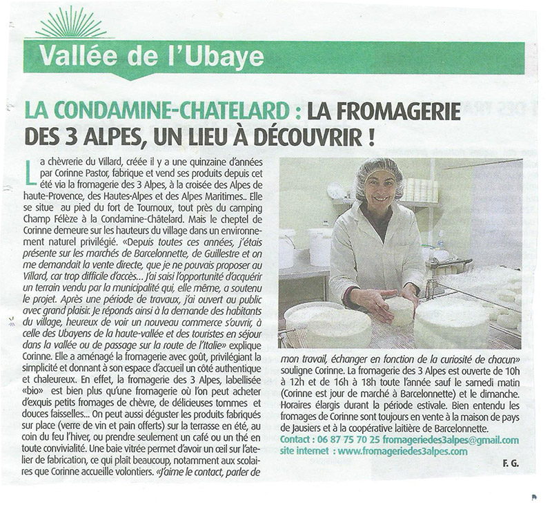 article Provence mali